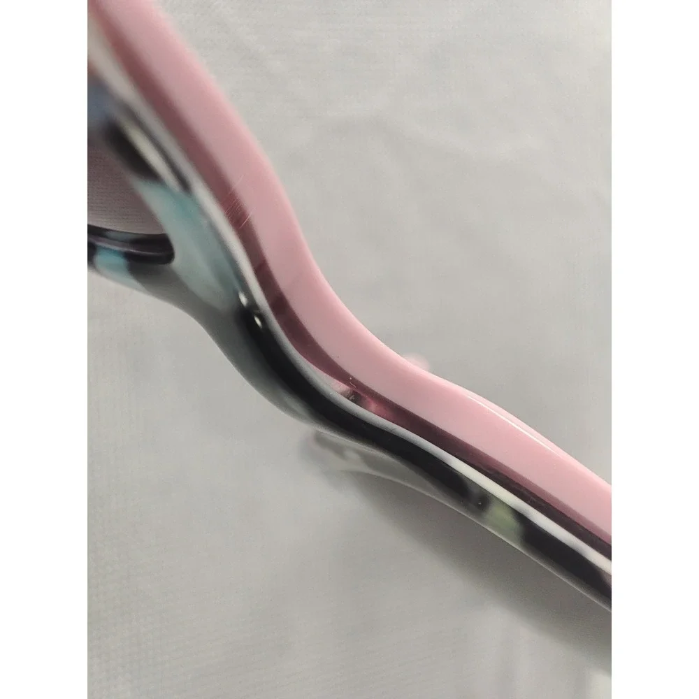 Bebe BB7238 Sunglasses Jet Floral Pink Cat Eye Crystal Accent 55-15-135 NIB